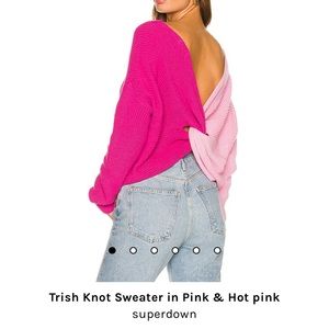 Superdown Trish knot sweater - like new!